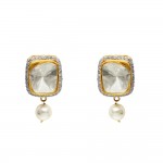 Polki & Pearl Earrings